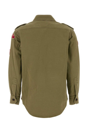 Army green cotton Umberta shirt ISABEL MARANT (CH0322FAD2I03I)