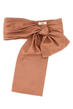 Pink leather ChloÃ© Bow belt CHLOE (CH26UBB12LMB)