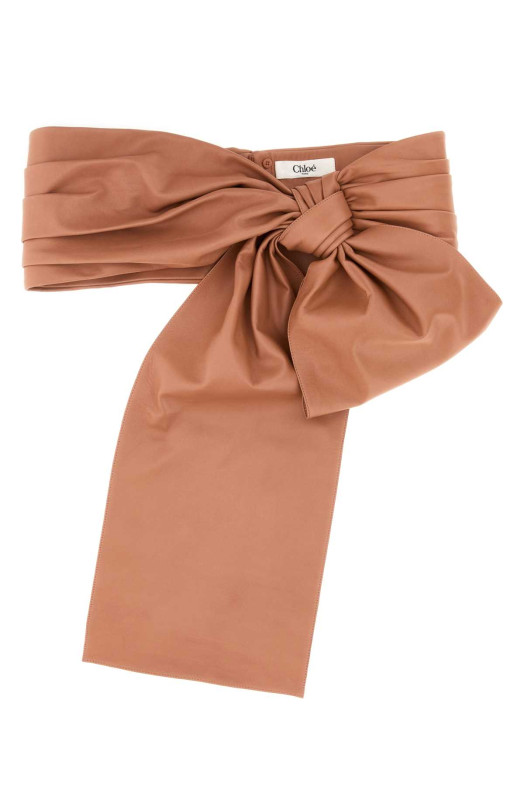 Pink leather ChloÃ© Bow belt CHLOE (CH26UBB12LMB)