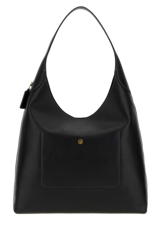 Black leather Brooklyn 39 shoulder bag COACH NEW YORK (CU044)