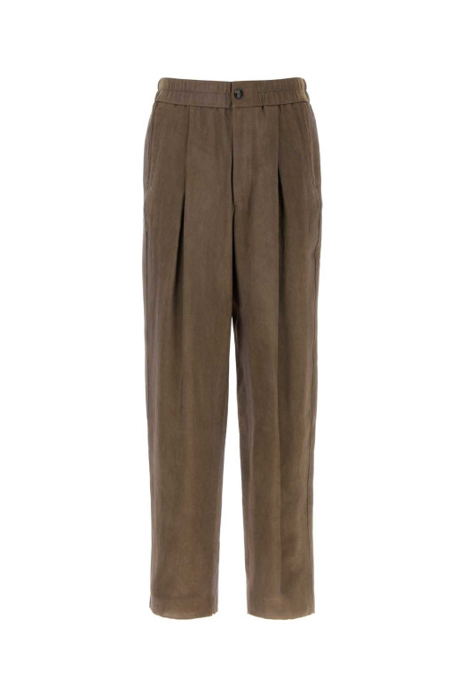 Штани з віскози коричневого кольору GIORGIO ARMANI (GM003375TE11819)