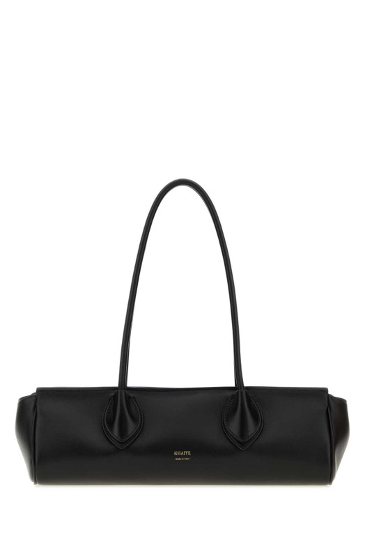 Black leather Donna shoulder bag Multicolor KHAITE (H20571015L1015)