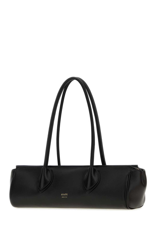 Black leather Donna shoulder bag Multicolor KHAITE (H20571015L1015)