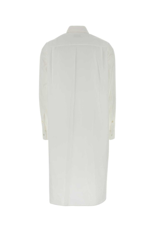 Біле сукня-сорочка з попліну, JIL SANDER (J03CT0636J45342)