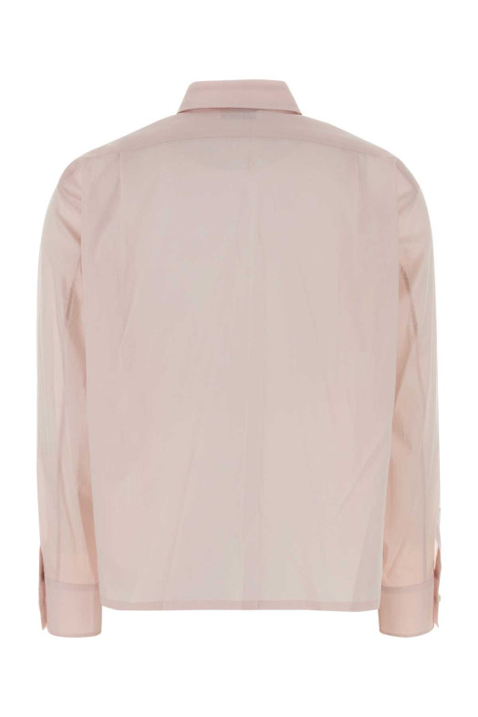 Бавовняна сорочка пастельно-рожевого кольору JIL SANDER (J03DL0229J45339)