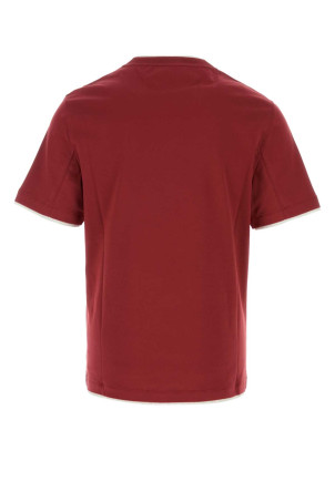 Tiziano red cotton t-shirt BRUNELLO CUCINELLI (M0B137427)