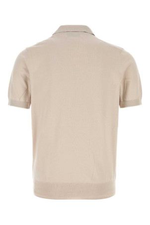 Sand cotton polo shirt BRUNELLO CUCINELLI (M29800145)