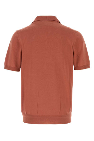 Brick cotton polo shirt BRUNELLO CUCINELLI (M29800145)
