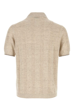 Sand canvas blend cardigan BRUNELLO CUCINELLI (M2L707805)