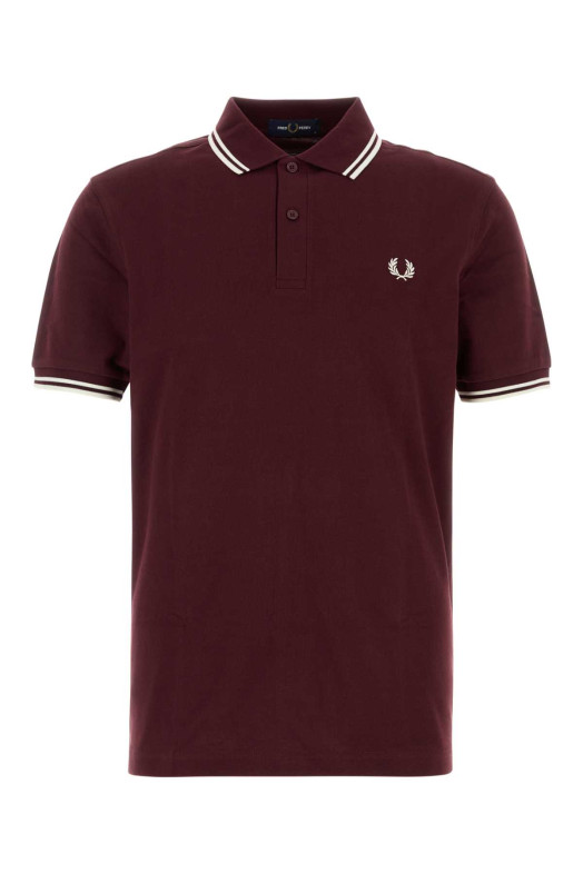 Поло з піке бордового кольору FRED PERRY (M3600P)