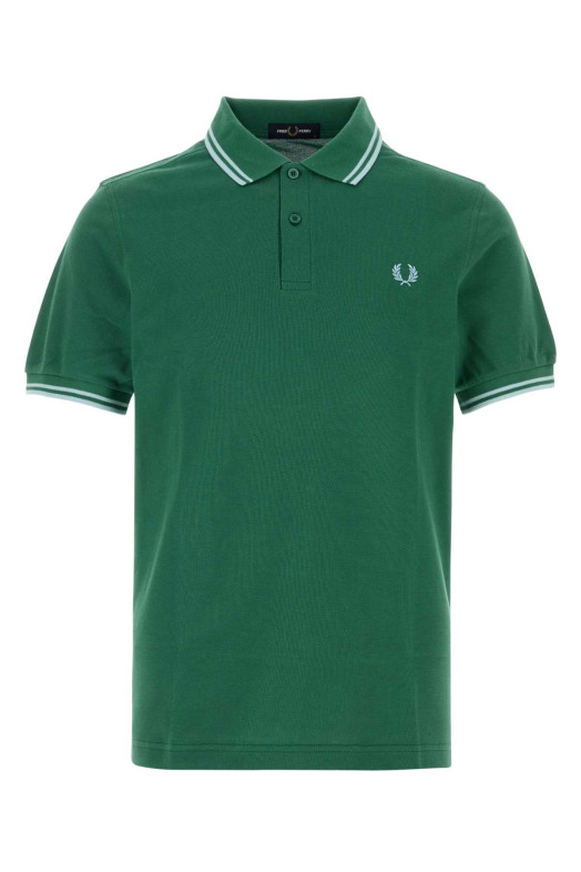 Зелена сорочка-поло з піке від FRED PERRY (M3600P)