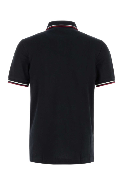 Полуприталена сорочка-поло з піке темно-синього кольору FRED PERRY (M3600P)