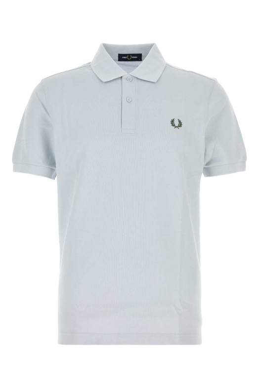 Пастельно-блакитна сорочка-поло з піке від FRED PERRY (M6000)