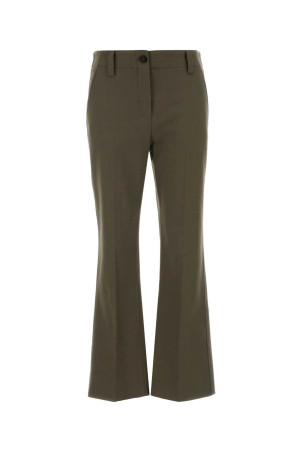 Sage green stretch cotton pant BRUNELLO CUCINELLI (MA126P8854)