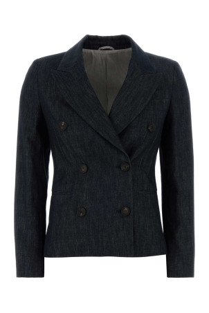 Dark blue denim blazer BRUNELLO CUCINELLI (MB1257427)