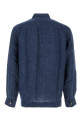 Темно-синя лляна сорочка BRUNELLO CUCINELLI (MF6300648)