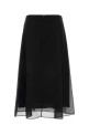 Чорна шовкова спідниця BRUNELLO CUCINELLI (MF940G3877)