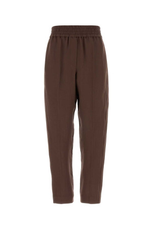 Chocolate viscose blend pant BRUNELLO CUCINELLI (MH126P7197)