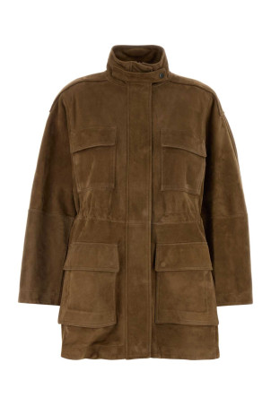 Biscuit suede jacket BRUNELLO CUCINELLI (MPCAI7853)