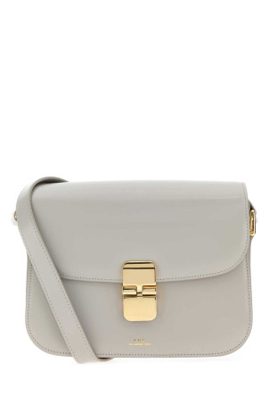 Grey leather small Grace crossbody bag A.P.C. (PXBMWF61413)