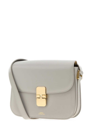 Grey leather small Grace crossbody bag A.P.C. (PXBMWF61413)