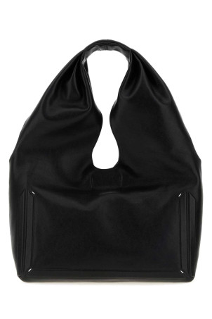 Black leather medium Box shopping bag MAISON MARGIELA (SB2WD0103P8982)