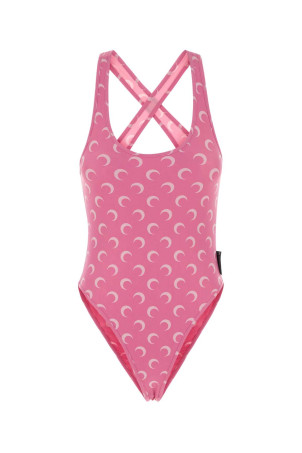 Printed stretch nylon swimsuit MARINE SERRE (WSW019ACJER0003)