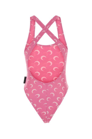 Printed stretch nylon swimsuit MARINE SERRE (WSW019ACJER0003)