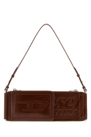 Brown synthetic leather Flag-D shoulder bag DIESEL (X10713P8822)