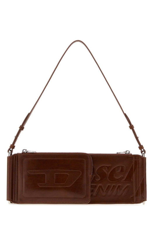 Brown synthetic leather Flag-D shoulder bag DIESEL (X10713P8822)