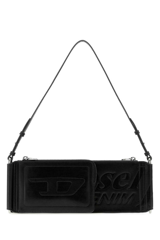 Black synthetic leather Flag-D shoulder bag DIESEL (X10713P8822)