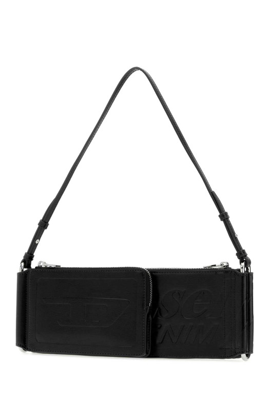 Black synthetic leather Flag-D shoulder bag DIESEL (X10713P8822)