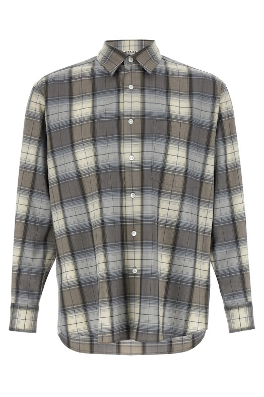 Сорочка в клітинку, сіра A26SS01LCBLUEGRAYCHECK