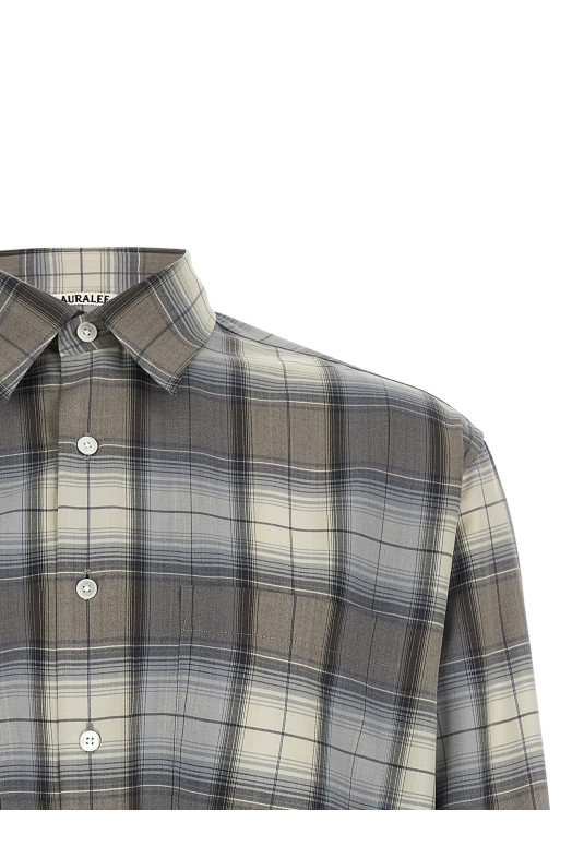 Сорочка в клітинку, сіра A26SS01LCBLUEGRAYCHECK