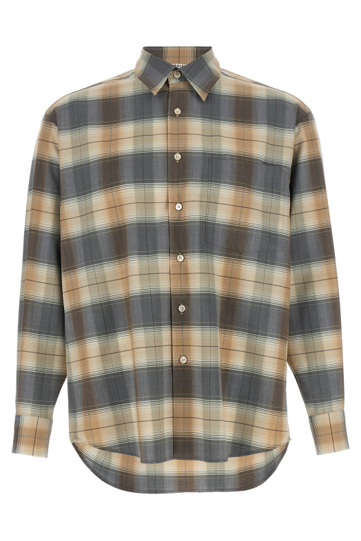 Сорочка в клітинку, коричнева A26SS01LCLIGHTBROWNCHECK
