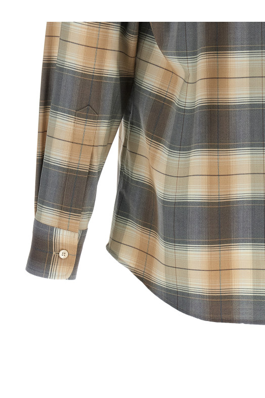 Сорочка в клітинку, коричнева A26SS01LCLIGHTBROWNCHECK