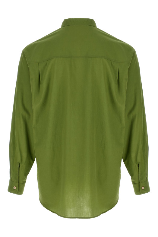 Бавовняна сорочка зеленого кольору A26SS02CLDUSTYGREEN