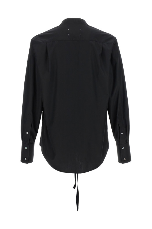 Сорочка з необробленим низом, чорна MAISON MARGIELA S67DT0031S43001900