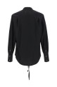 Сорочка з необробленим низом, чорна MAISON MARGIELA S67DT0031S43001900