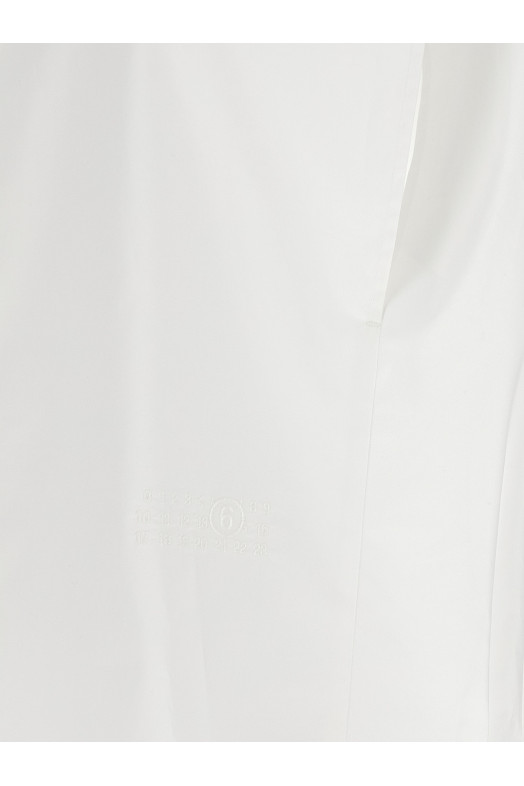 Embroidery shirt White
