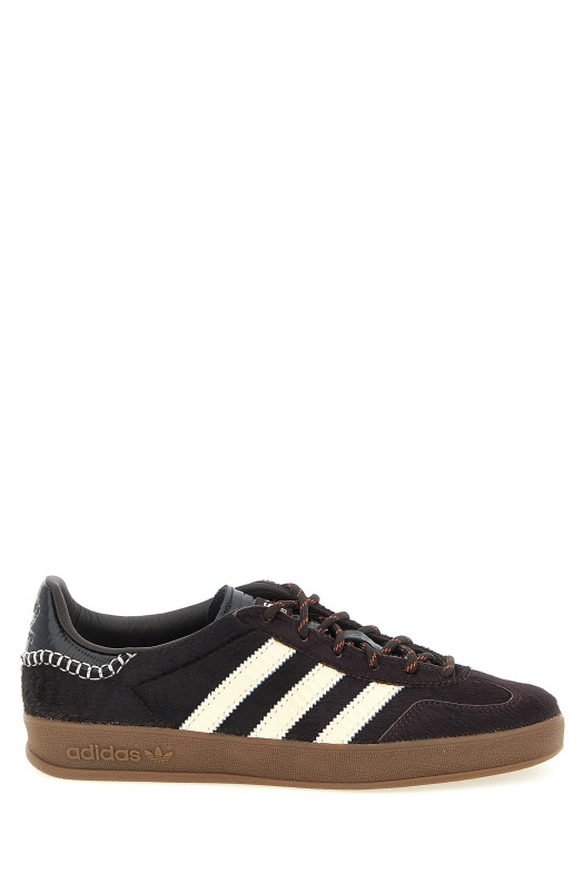 Кросівки «Gazelle Pony» від Adidas у колаборації з Wales Bonner, коричневі KK3640BLACK