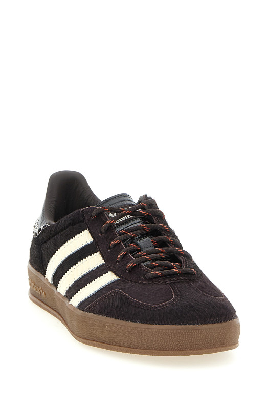 Кросівки «Gazelle Pony» від Adidas у колаборації з Wales Bonner, коричневі KK3640BLACK
