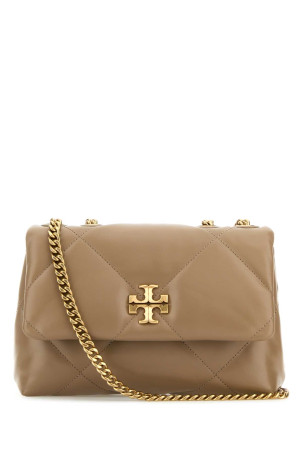 Antiqued pink leather Kira shoulder bag Blue TORY BURCH (154706)