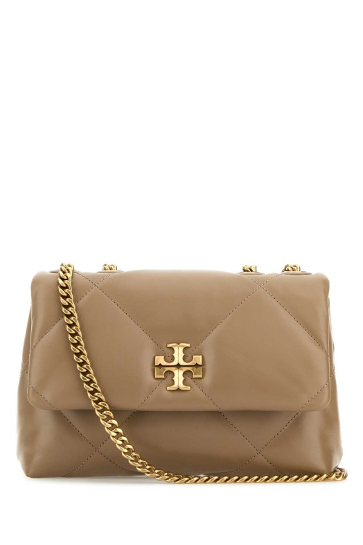 Antiqued pink leather Kira shoulder bag Blue TORY BURCH (154706)
