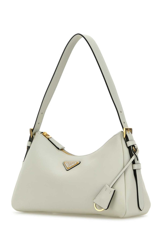 White leather medium AimÃ©e shoulder bag PRADA (1BC229VLVM2CYS)