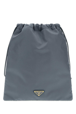 Powder blue fabric pouch PRADA (1NK0012HG6)