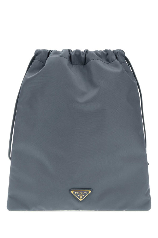 Powder blue fabric pouch PRADA (1NK0012HG6)