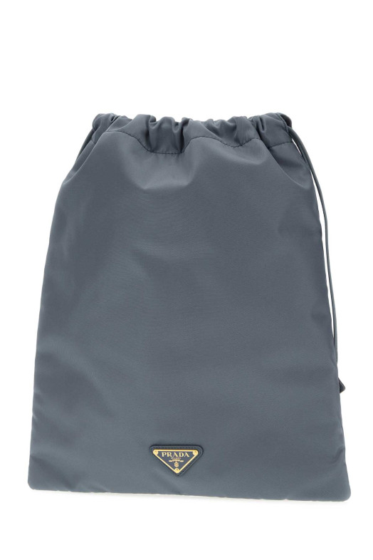 Powder blue fabric pouch PRADA (1NK0012HG6)