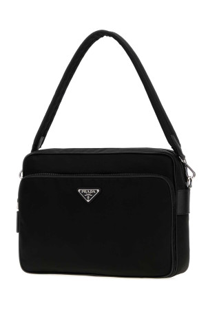 Black canvas shopping bag Black PRADA (2VH2032DMH)