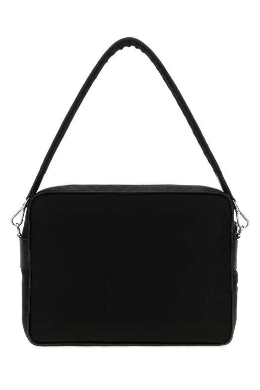 Black canvas shopping bag Black PRADA (2VH2032DMH)